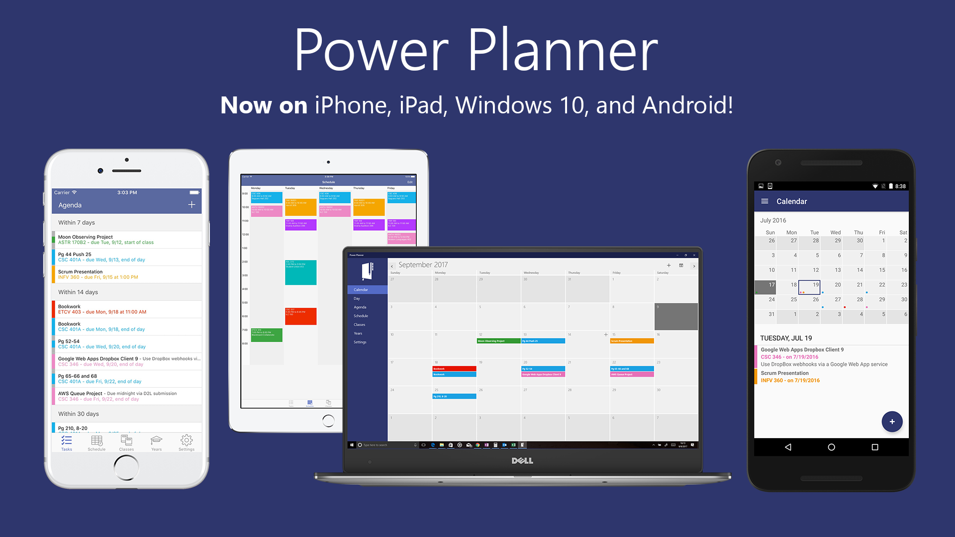 Image of devices Power Planner available on