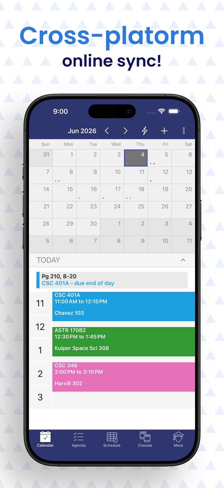 Power Planner cross-platform sync screenshot
